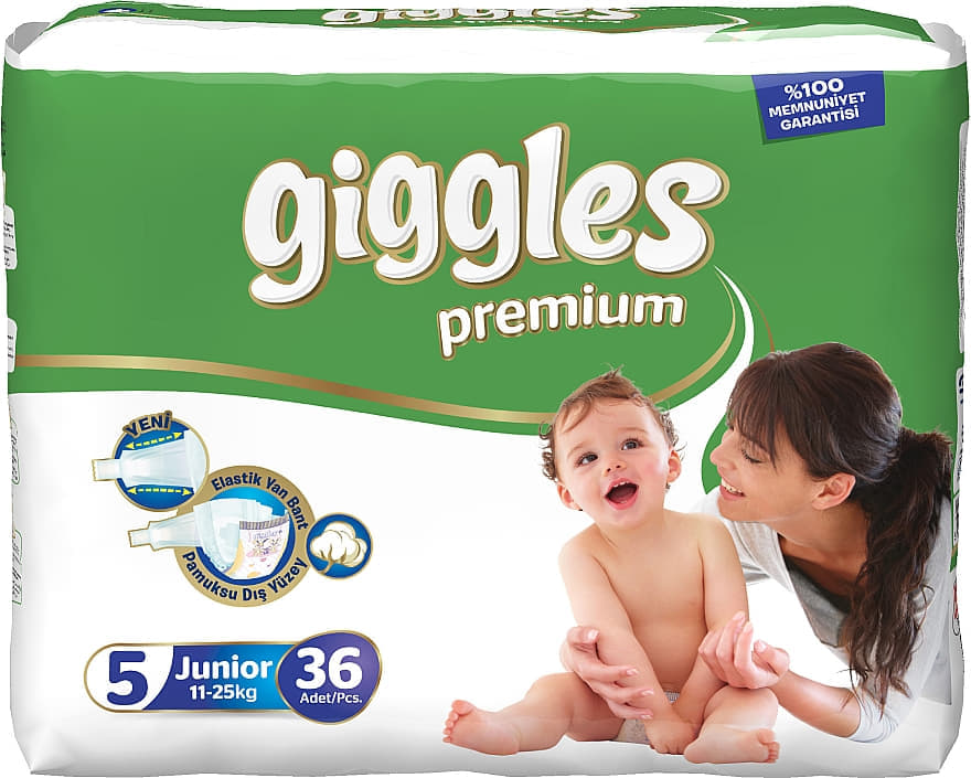 Підгузки Giggles premium 5 Джуніор 11-25кг №36