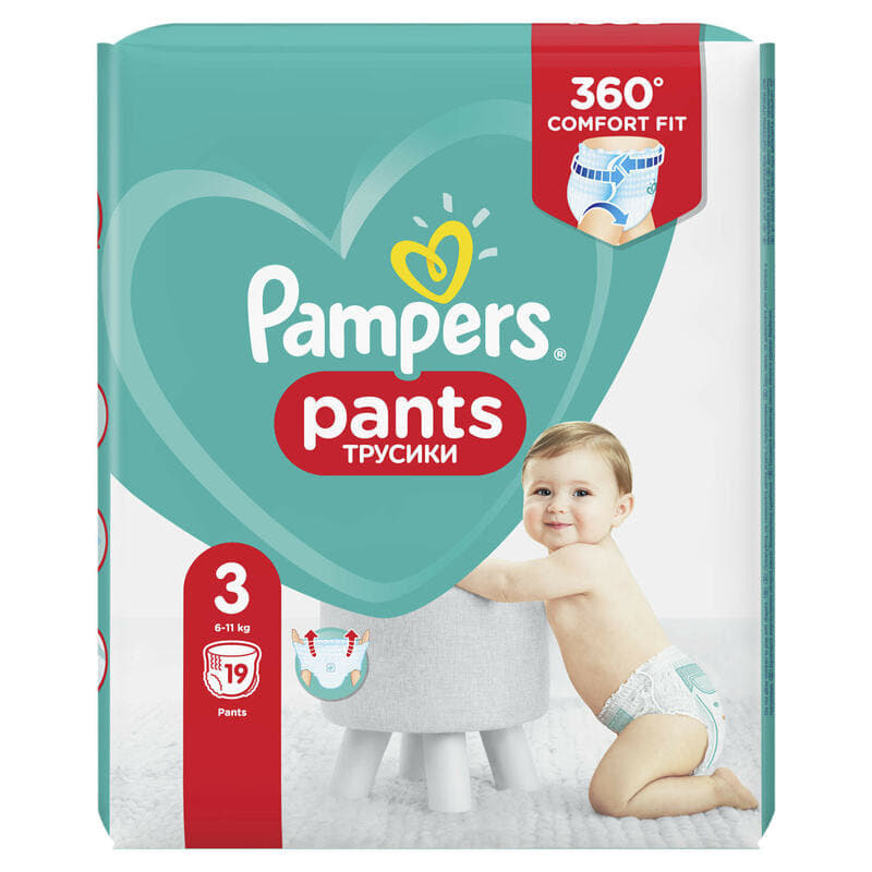 Підгузки-трусики Pampers 3, 6-11кг №19