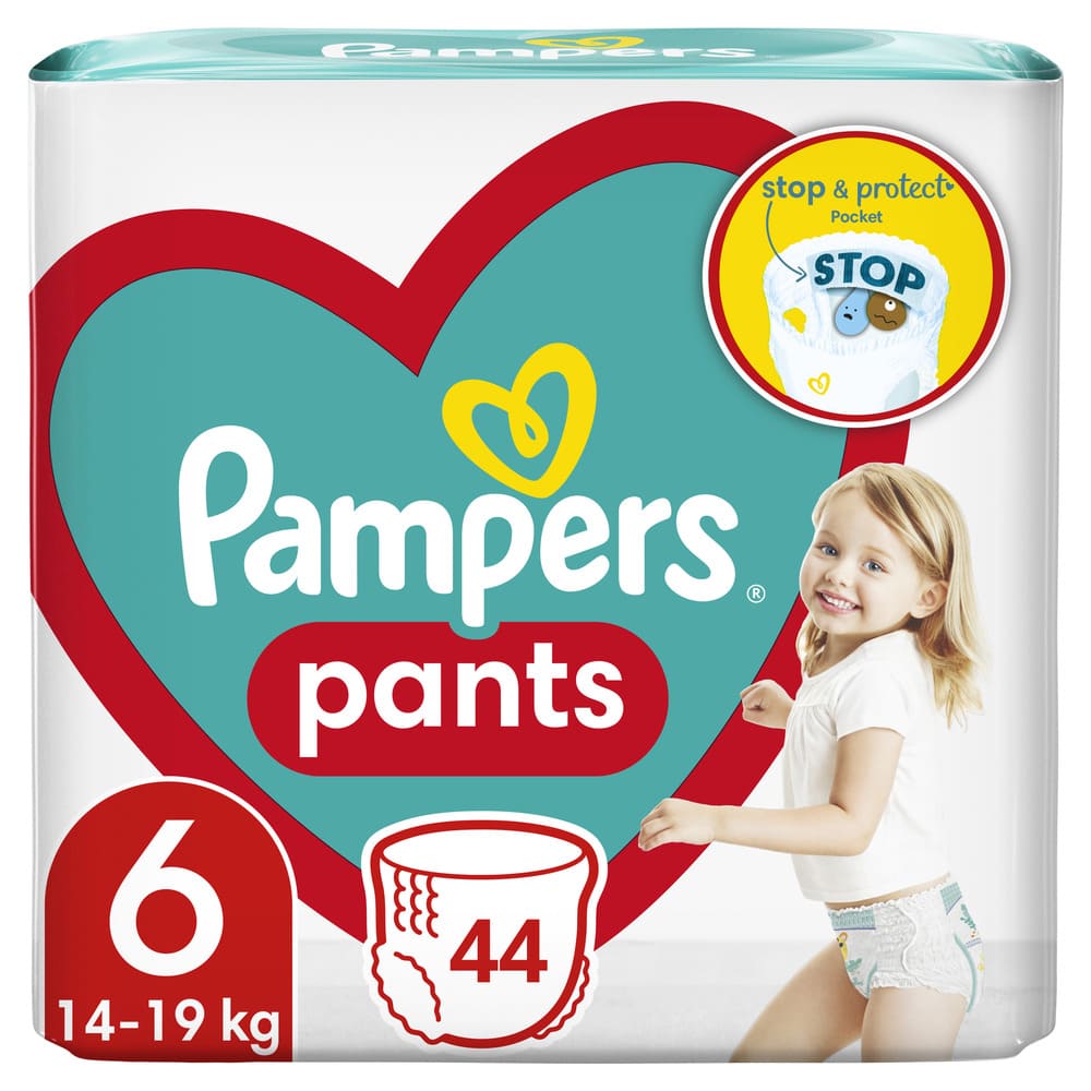 Подгузники-трусики Pampers Pants Extra Large (15+ кг) №44 Подгузники-трусики Pampers Pants Extra Large (15+ кг) №44