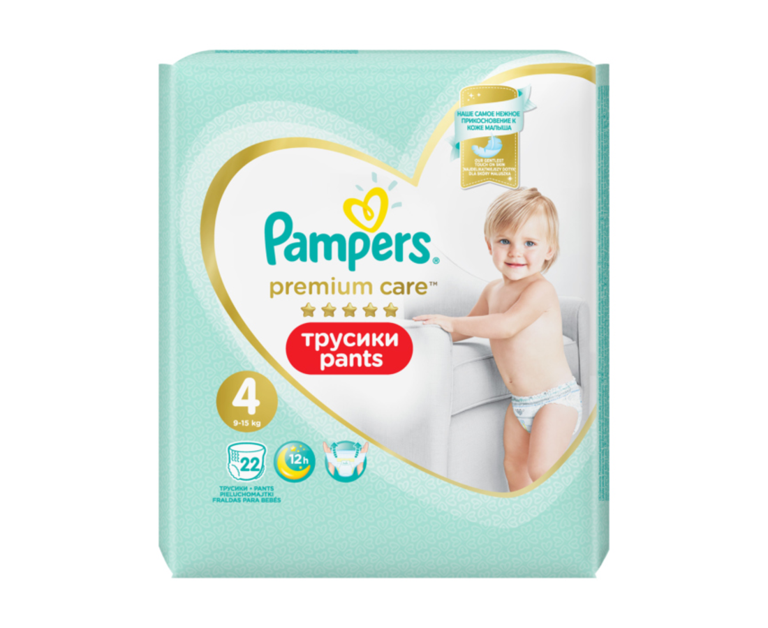 Підгузки-трусики Pampers Premium Care Pants Maxi 9-15 кг №22