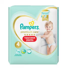 Підгузки-трусики Pampers Premium Care Pants Maxi 9-15 кг №22