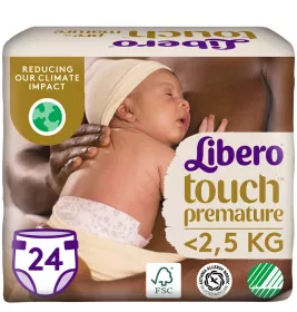 *Підгузки Libero Touch 0-2,5кг 0 №24