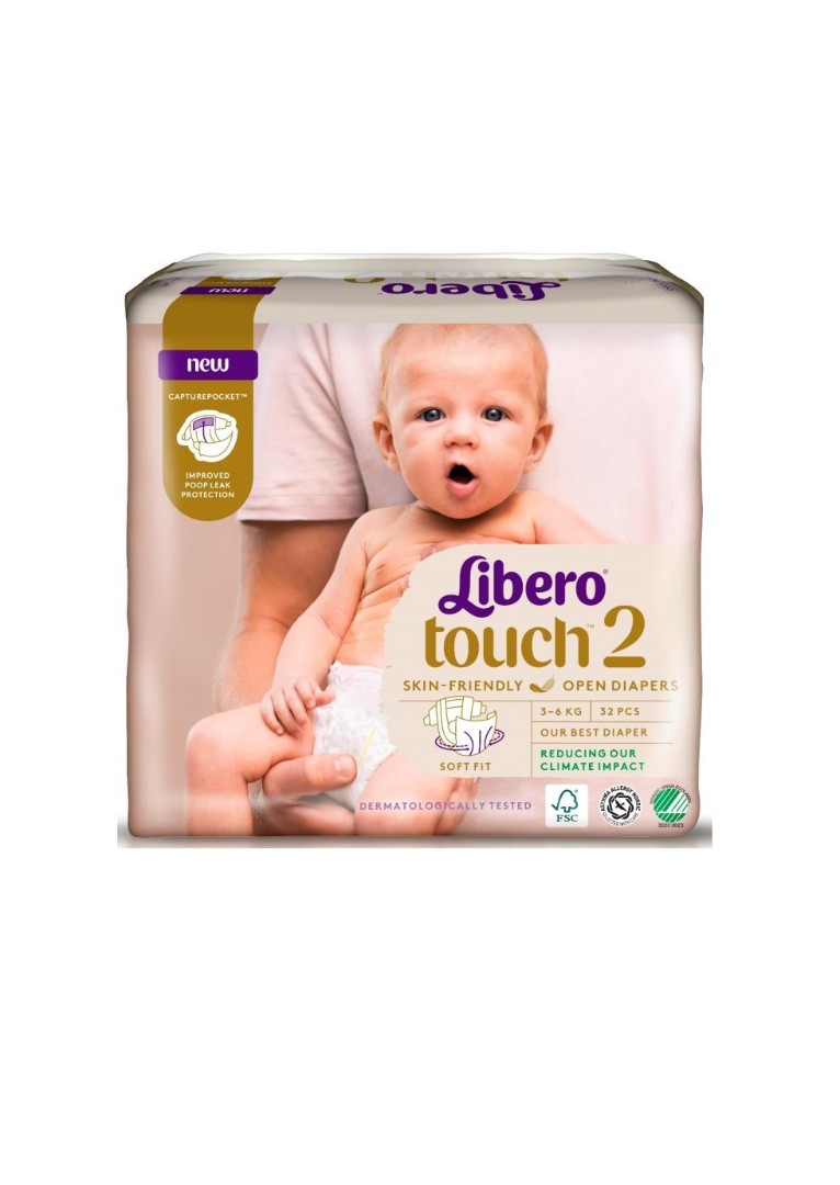 *Підгузки Libero Touch 2 3-6 кг №32