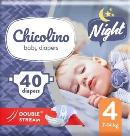 *Подгузники Chicolino детские NIGHT 4 (7-14кг) №40