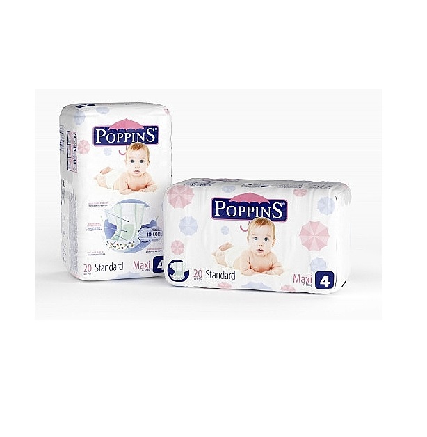 *Підгузки Poppins STANDARD MAXI 0683/1324 №20