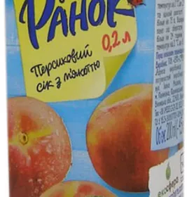 Сік Ранок Персиковий 0,2 л