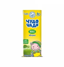 Сік Чудо-чадо яблучний освітлений 200 мл