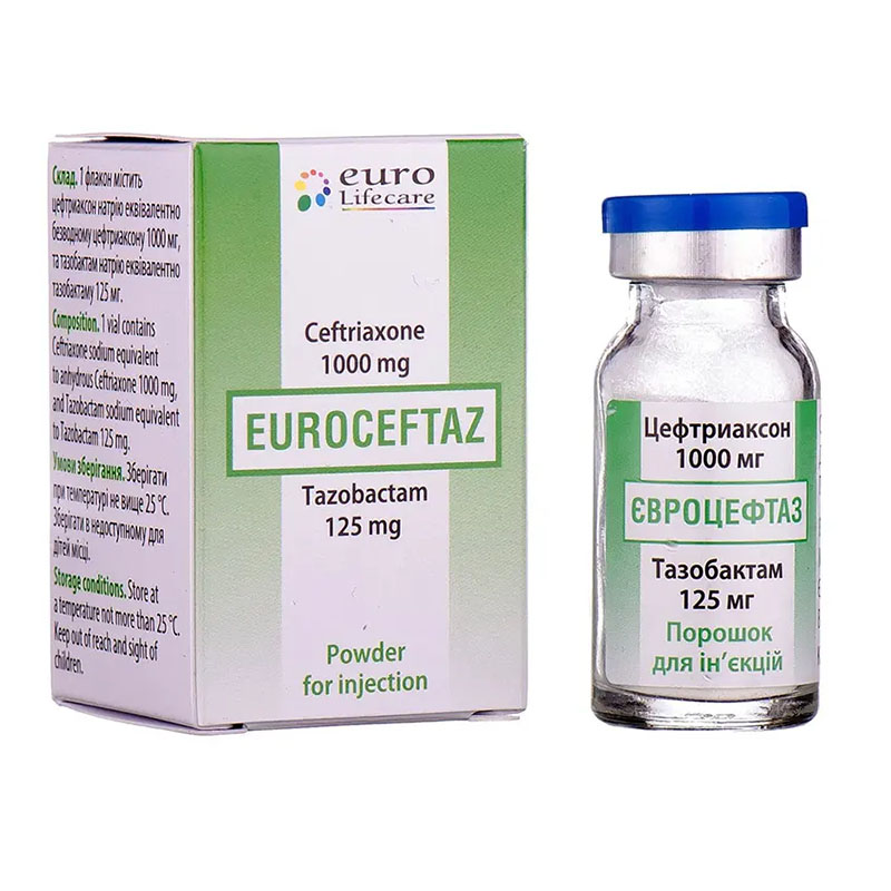 Євроцефтаз порошок у флаконі 1 шт.