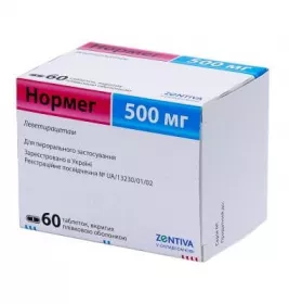 Нормег таблетки по 500 мг 60 шт.