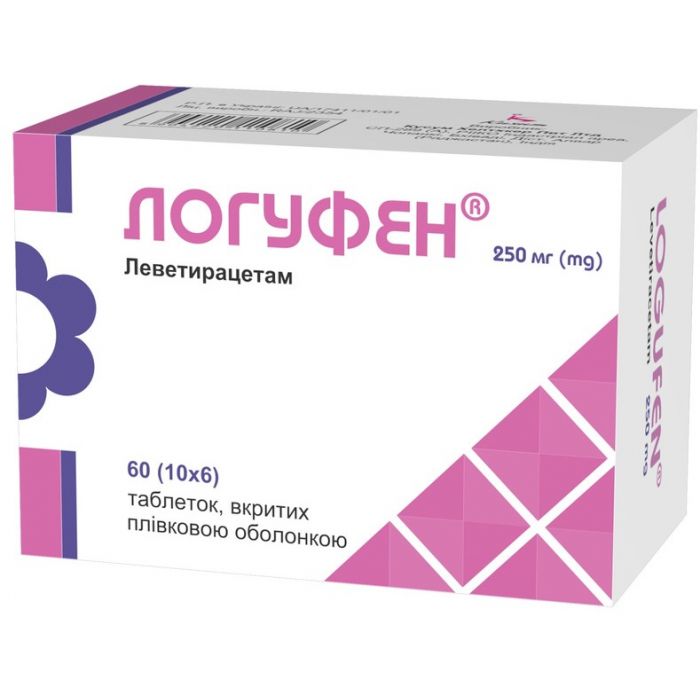 Логуфен таблетки по 250 мг 60 шт. (10х6)