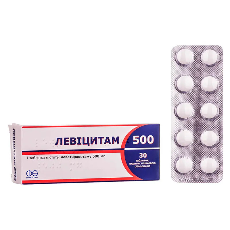 Левицитам 500 таблетки по 500 мг 30 шт. (10х3)