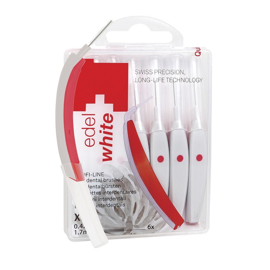 Межзубные щетки Edel White для зубных промежутков Profi-Line XS 0,42/1,7мм 6 шт. Межзубные щетки Edel White для зубных промежутков Profi-Line XS 0,42/1,7мм 6 шт.