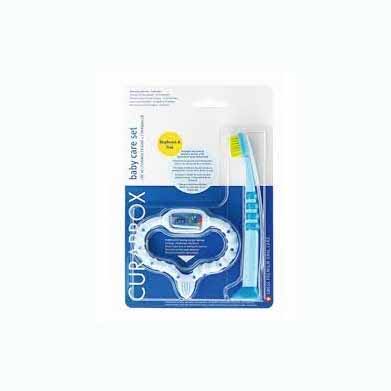 *Стимулятор Curaprox для прорізування блакитний і дитяча зубна щітка