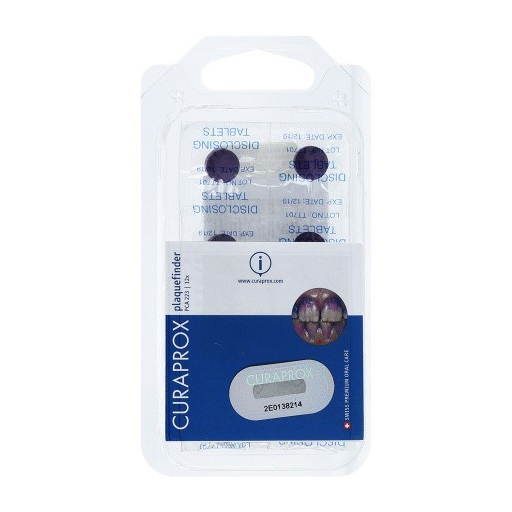 *Таблетки Curaprox для індикації зубного нальоту 12 шт
