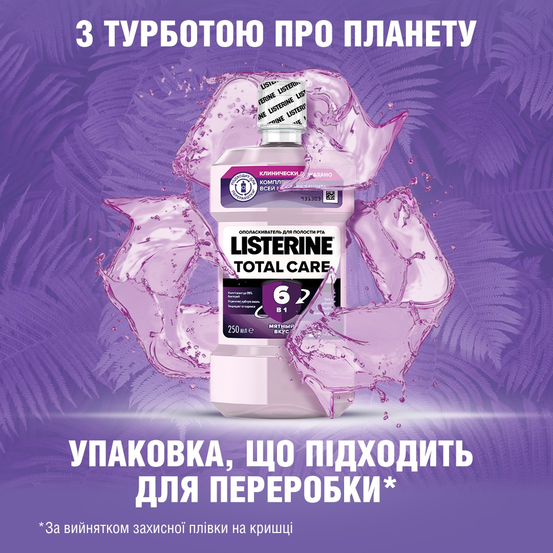 Ополіскувач LISTERINE ротової порожнини Тотал Care 250 мл