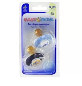*Пустышка Baby-nova 23360/26110 круглая с декором Л №2