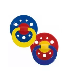 Пустушка Baby-nova 23500 кругла 3-колірна Л №2