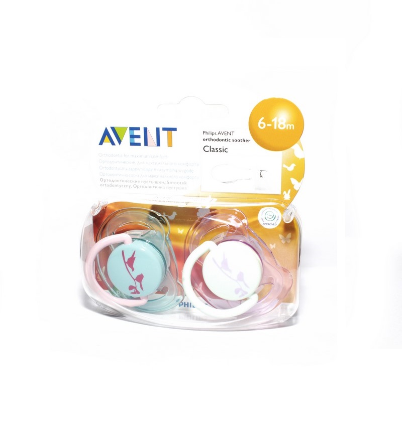 *Пустушка Avent 172/22 Тваринний світ 6-18 міс 2шт