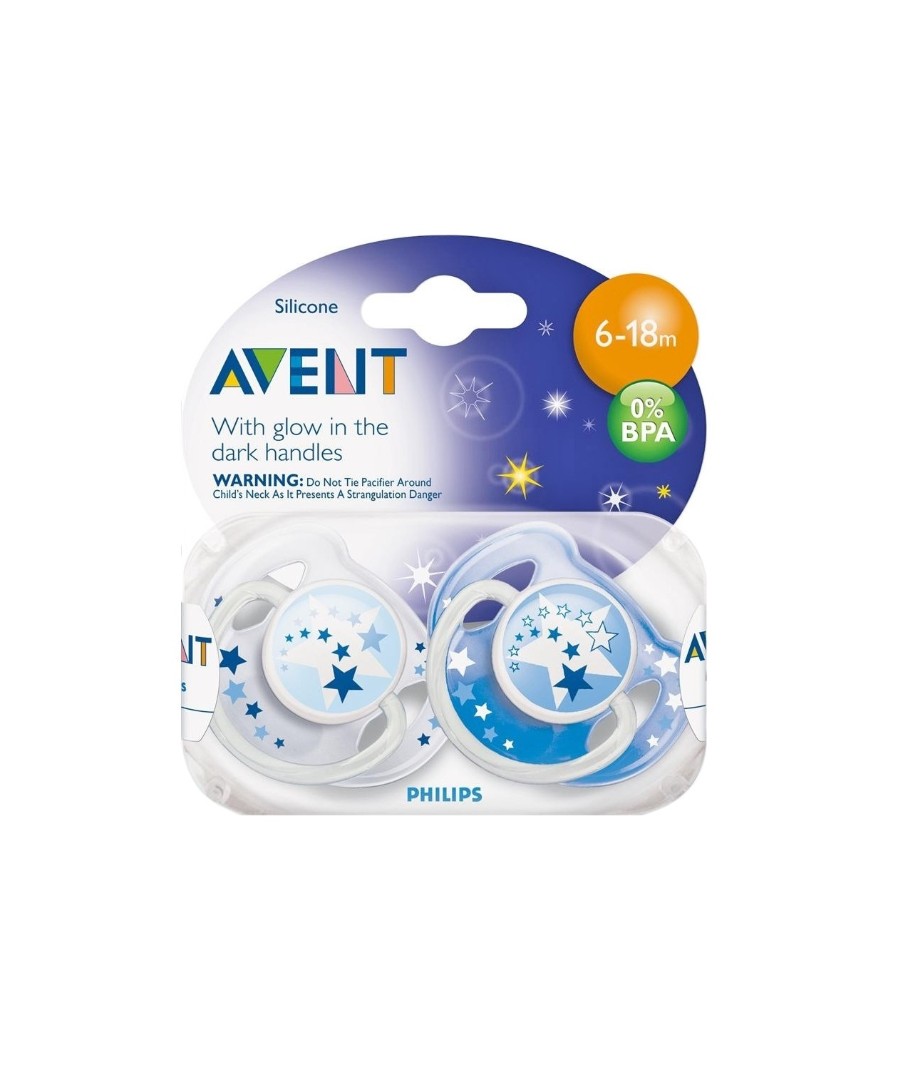 *Пустушка Avent 176/22 нічна 6-18 міс 2шт