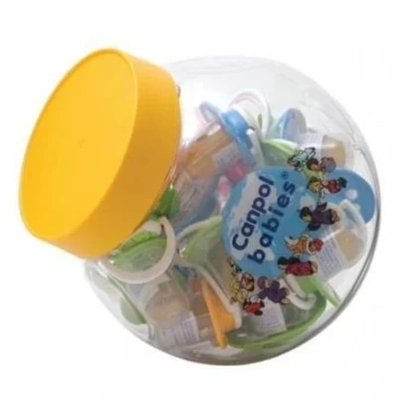 *Пустышка Canpol латексная ортодонтическая Волшебная сказка  6-18 м банка 20 шт