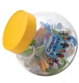 *Пустышка Canpol латексная ортодонтическая Волшебная сказка  6-18 м банка 20 шт