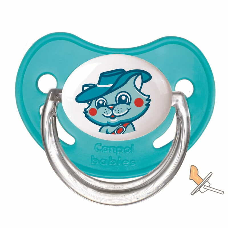 *Пустышка Canpol Ортодонтическая латексная Волшебная сказка 0-6 мес