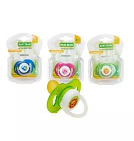 Пустушка Baby Team 3204 латексна ортодонтична нічна 6+ 1 шт