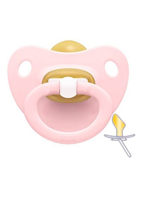 Пустушка Nuk 10725759/10725201 Baby rose для сну латексна р1