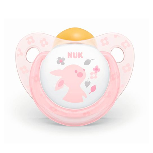 Пустушка Nuk 10725760/10725202 Baby rose для сну латексна р1