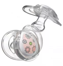 *Пустышка Tommee Tippee 43320284 ортодонтическая прозрачная 3-9 мес 2 шт