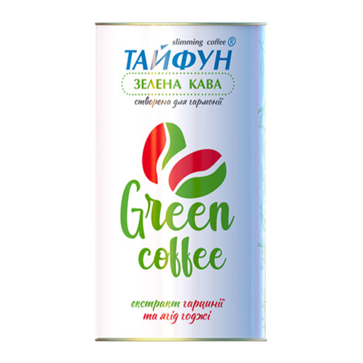 *Кава Тайфун зелена з екстрактом гарцинії та ягід годжі 100 гр