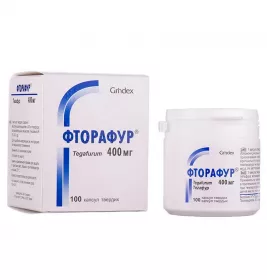 Фторафур капсули по 400 мг 100 шт. у контейнері