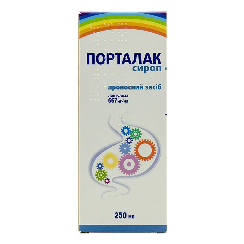 Порталак сироп 667 мг/мл по 250 мл во флаконе 1 шт. Порталак сироп 667 мг/мл по 250 мл во флаконе 1 шт.