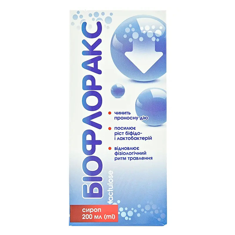 Біофлоракс сироп 670 мг/1 мл по 200 мл у флаконі