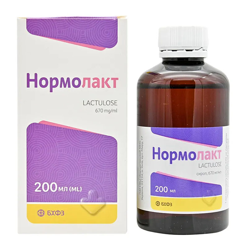 Нормолакт сироп 670 мг/мл по 200 мл у флаконі 1 шт.