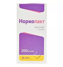 Нормолакт сироп 670 мг/мл по 200 мл у флаконі 1 шт.