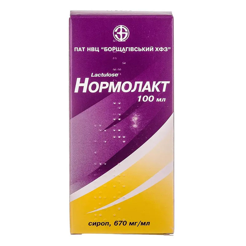 Нормолакт сироп 670 мг/мл по 100 мл у банці 1 шт.