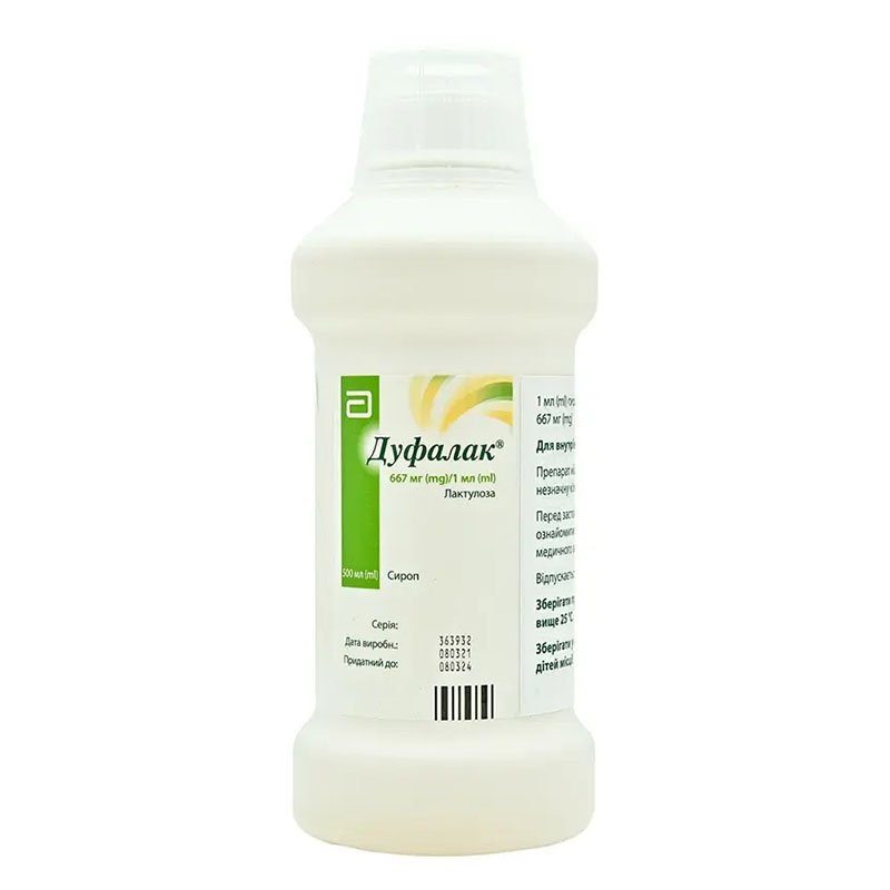 Дуфалак сироп 667 г/1000 мл по 500 мл у флаконі 1 шт.