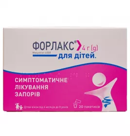 Форлакс порошок по 4 г у пакетику 20 шт.