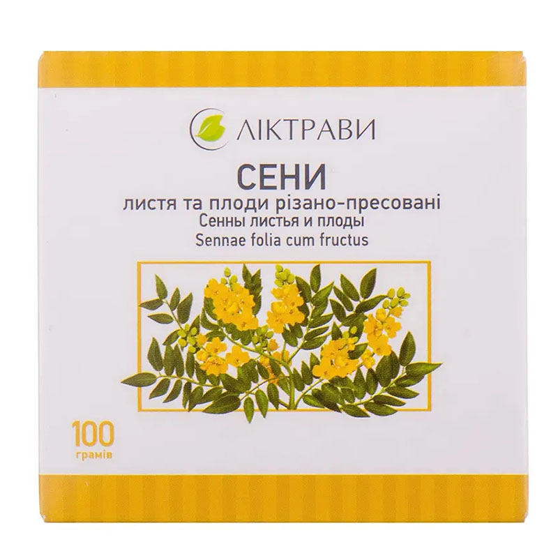 Сени листя та плоди по 100 г у пачці - Ліктрави