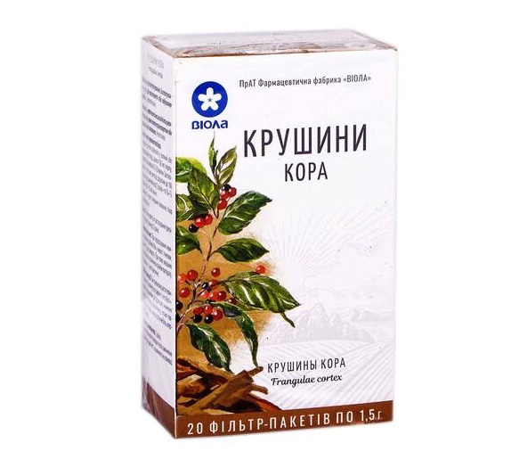 Крушини кора по 1.5 г у фільтр-пакетиках 20 шт. - Віола