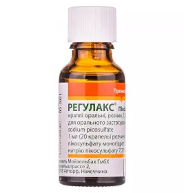 Регулякс пікосульфат краплі 7.5 мг/мл по 20 мл у флаконі 1 шт.
