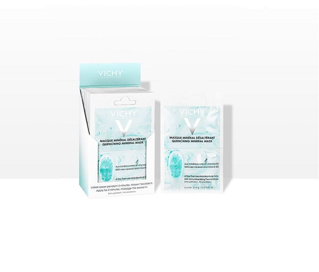 *Маска Vichy Мінеральна зволожуюча для обличчя 2*6 мл