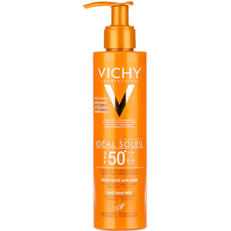 *Молочко-флюїд Vichy Ідеаль Солей сонцезахисне Анти-пісок SPF50+ 200мл