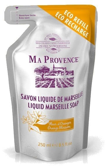 *Мыло MA PROVENCE Жидкое Марсельское запаска цветок Апельсина 250 мл