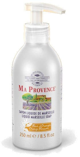 *Мыло MA PROVENCE Жидкое Марсельское с дозатором цветок Апельсина 250 мл *Мыло MA PROVENCE Жидкое Марсельское с дозатором цветок Апельсина 250 мл