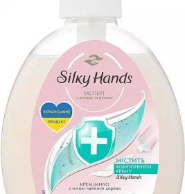 *Крем-мило Бархатні ручки Антибактеріальний комплекс із Олією чайного дерева 240 мл