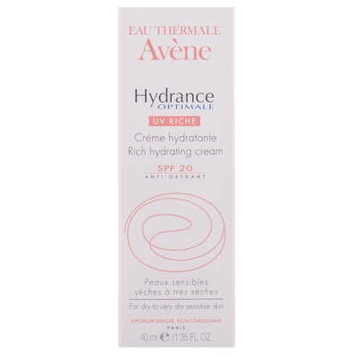 *Крем Avene Гидранс Оптималь насыщенный SPF 20 для сухой и очень сухой кожи 40мл
