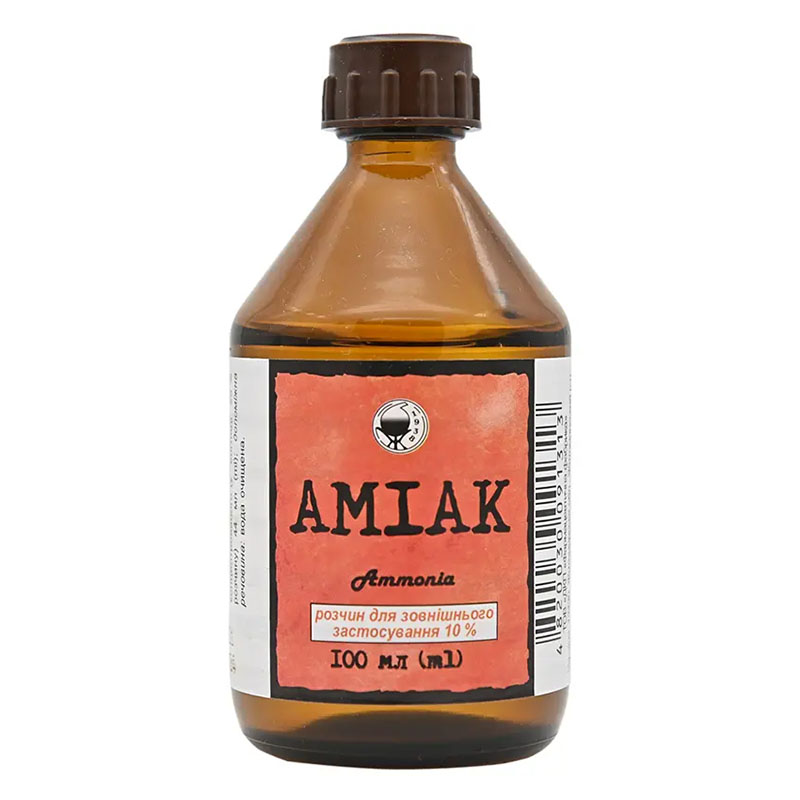 *Аміак р-н спирт. 10% флак. 100мл Житомир