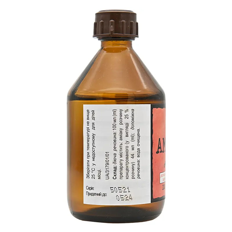 *Аміак р-н спирт. 10% флак. 100мл Житомир